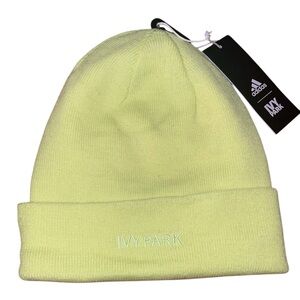 IVY PARK Neon Yellow Knit Beanie